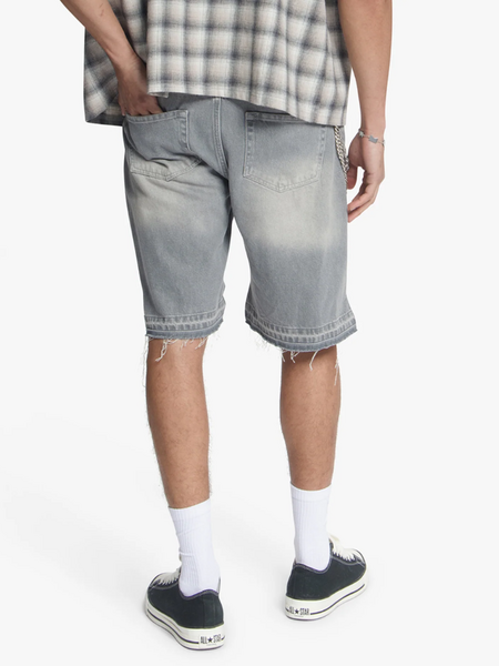 Croyez Croyez CD2 Stepped Hem Shorts - Light Grey
