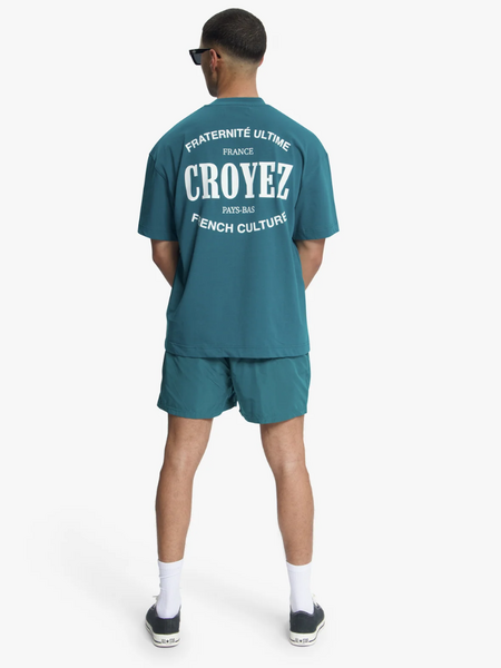 Croyez Croyez Stamp Swim Shorts - Dark Teal