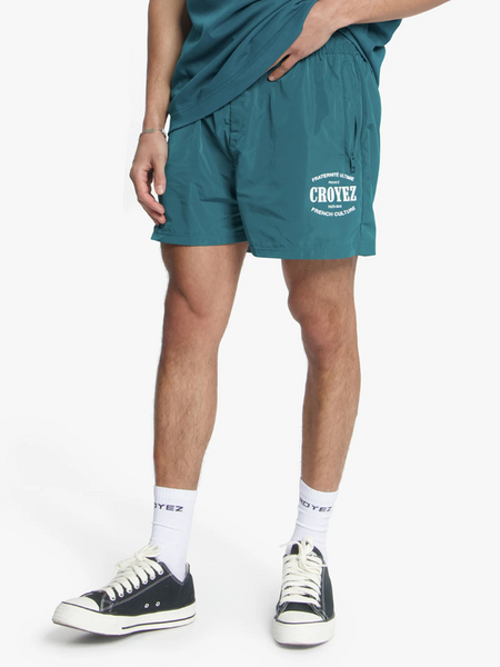 Croyez Croyez Stamp Swim Shorts - Dark Teal Croyez Stamp Swim Shorts - Dark Teal