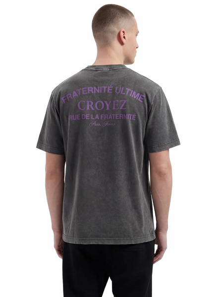 Croyez Croyez Original Fraternite T-Shirt - Acid Wash