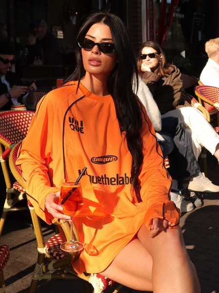 Unique The Label Unique The Label Ama Longsleeve - Black/Orange
