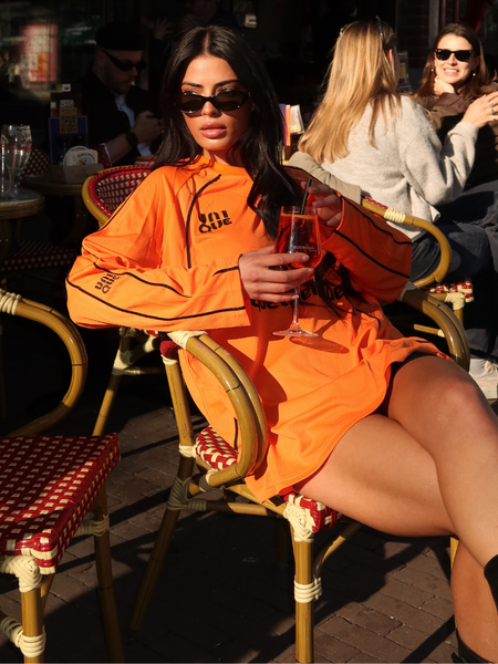 Unique The Label Unique The Label Ama Longsleeve - Black/Orange