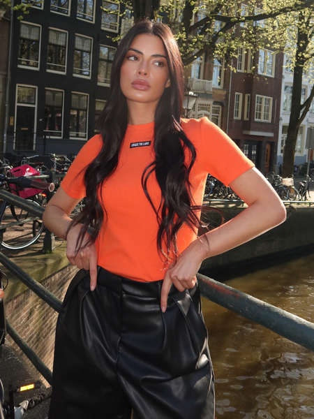 Unique The Label Jill Short Sleeve - Oranje
