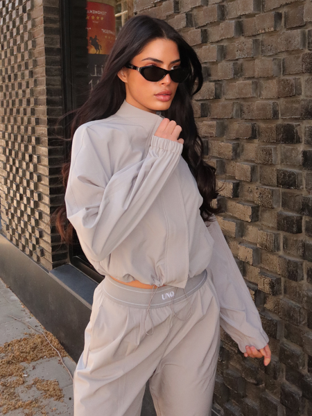 Unique The Label Unique The Label Gigi Jacket - Light Grey