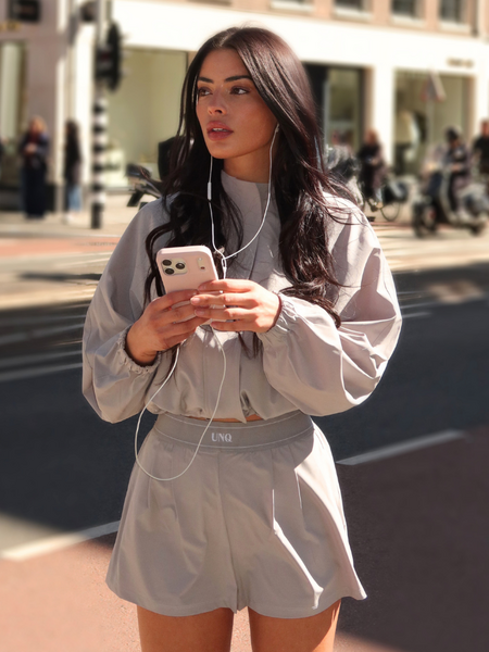 Unique The Label Unique The Label Gigi Short - Light Grey