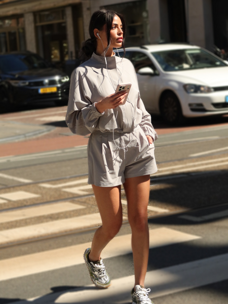 Unique The Label Unique The Label Gigi Short - Light Grey