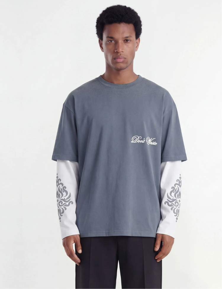 Don't Waste Culture Alare Layer Longsleeve - Light Blue - Eddy's
