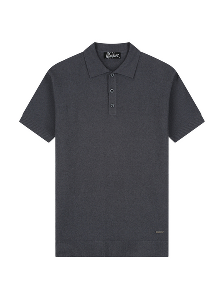 Malelions Malelions Bouclé Polo - Antra Grey Malelions Bouclé Polo - Antra Grey