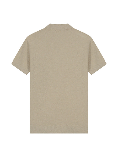 Malelions Bouclé Polo - Light Taupe Malelions Malelions Bouclé Polo - Light Taupe