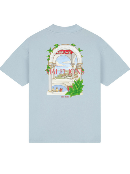 Malelions Roman T-Shirt - Ice Blue