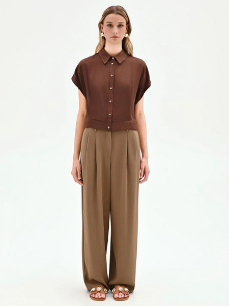 Rinascimento Rinascimento Mira Camicia - Cioccolato