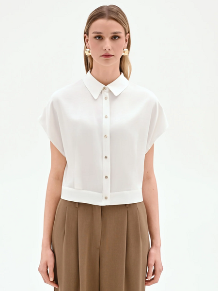 Rinascimento Rinascimento Mira Camicia - Panna bianco