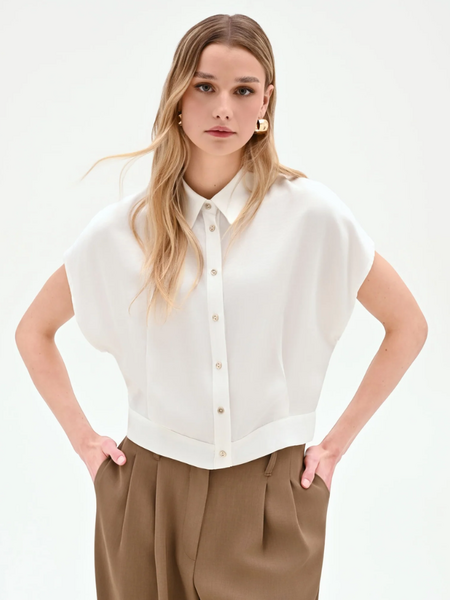 Rinascimento Rinascimento Mira Camicia - Panna bianco