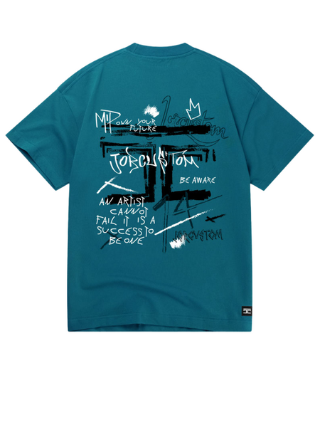 JorCustom JorCustom Artist Summer Loose Fit T-Shirt - Teal