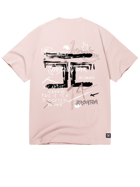 JorCustom JorCustom Artist Summer Loose Fit T-Shirt - AshPink