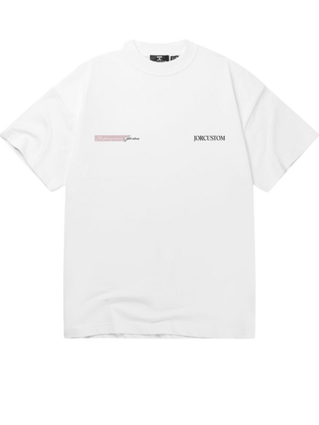 JorCustom JorCustom Angel2.0 Summer Loose Fit T-Shirt - White-AshPink