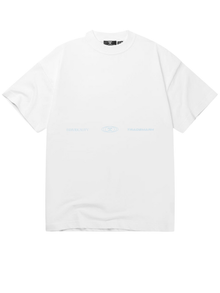 JorCustom JorCustom UncommonMinds Summer Loose Fit T-Shirt - White/Light Blue