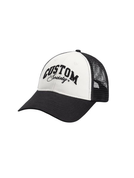 JorCustom JorCustom CustomSociety Summer Mesh Cap - White/Black JorCustom CustomSociety Summer Mesh Cap - White/Black