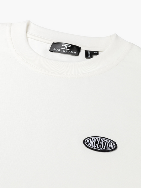 JorCustom JorCustom Stretched Mesh Loose Fit T-Shirt - White/Black