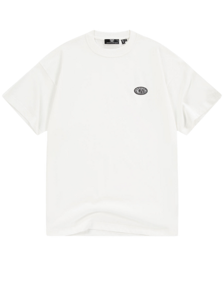 JorCustom JorCustom Stretched Mesh Loose Fit T-Shirt - White/Black