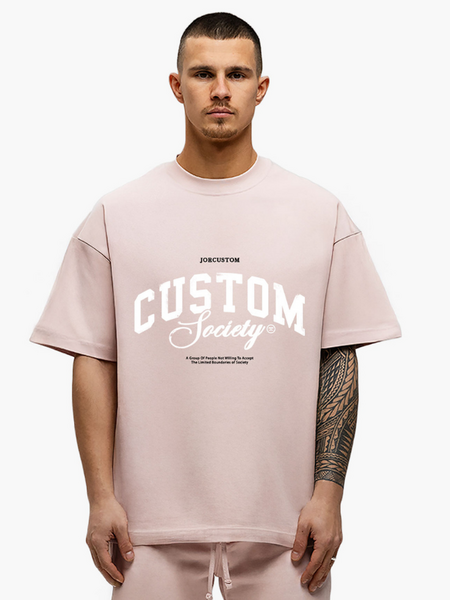 JorCustom JorCustom CustomSociety Summer Loose Fit T - AshPink