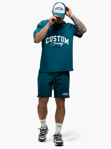 JorCustom JorCustom CustomSociety Summer Loose Fit T-Shirt - Teal