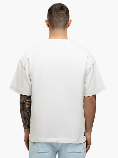 JorCustom JorCustom CustomSociety Summer Loose Fit T-Shirt - White/Light Blue