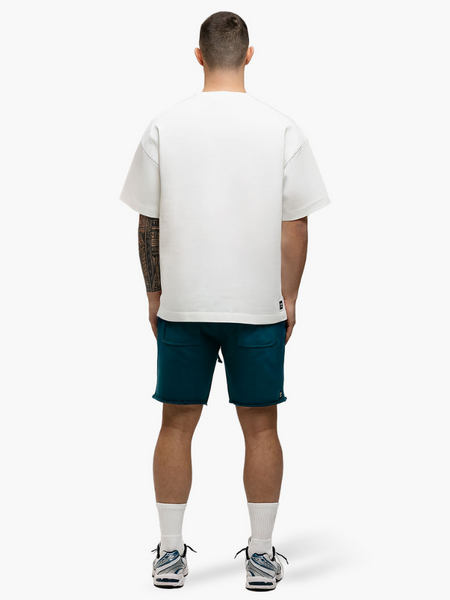 JorCustom JorCustom CustomSociety Summer Loose Fit T-Shirt - White/Teal