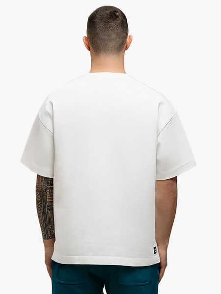 JorCustom JorCustom CustomSociety Summer Loose Fit T-Shirt - White/Teal