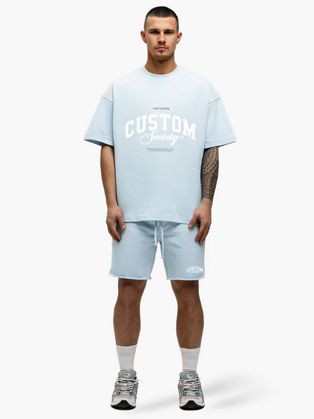 JorCustom JorCustom CustomSociety Summer Terry Short - Light Blue