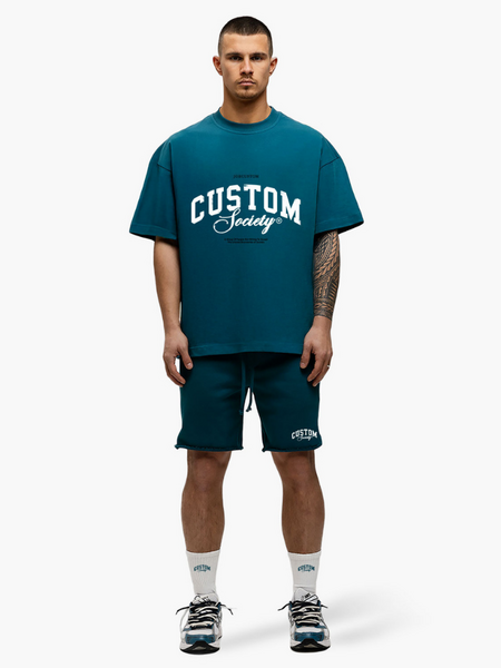 JorCustom JorCustom CustomSociety Summer Set Terry Short - Teal