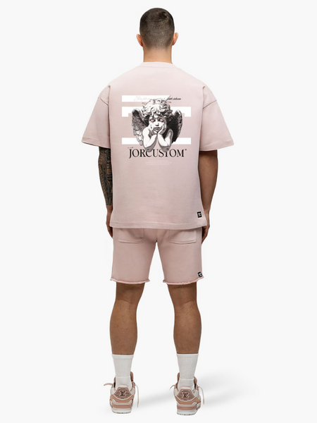 JorCustom JorCustom Angel2.0 Summer Loose Fit T-Shir - AshPink
