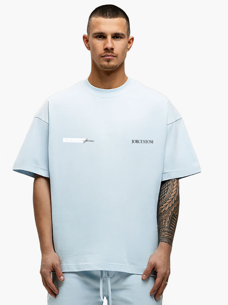 JorCustom JorCustom Angel2.0 Summer Loose Fit T-Shir - Light Blue