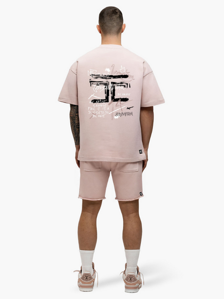 JorCustom JorCustom Artist Summer Loose Fit T-Shirt - AshPink
