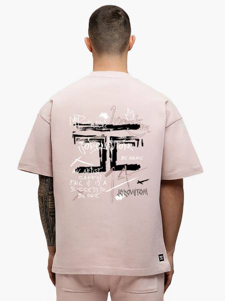 JorCustom JorCustom Artist Summer Loose Fit T-Shirt - AshPink