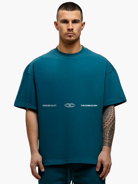 JorCustom JorCustom UncommonMinds Summer Set Loose Fit T - Teal