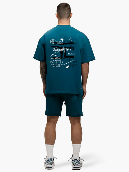 JorCustom JorCustom Artist Summer Loose Fit T-Shirt - Teal
