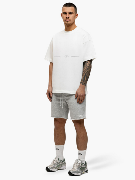 JorCustom JorCustom UncommonMinds Summer Loose Fit T-Shirt - White-GreyMelange