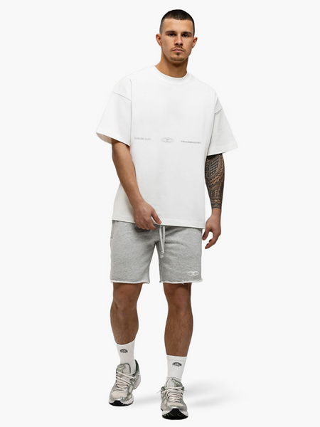 JorCustom JorCustom UncommonMinds Summer Loose Fit T-Shirt - White-GreyMelange