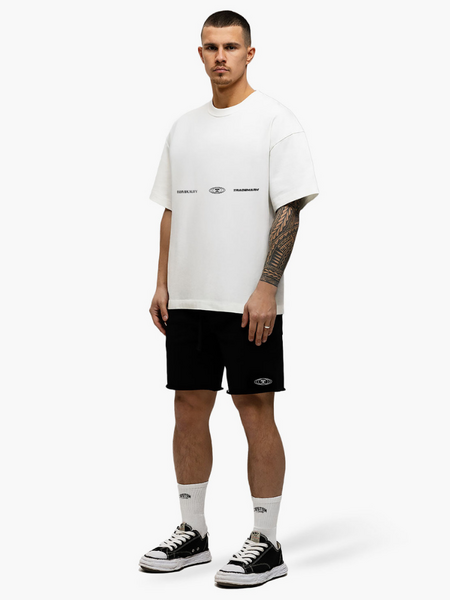 JorCustom JorCustom UncommonMinds Summer Loose Fit T-Shirt - White/Black