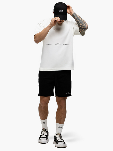 JorCustom JorCustom UncommonMinds Summer Loose Fit T-Shirt - White/Black