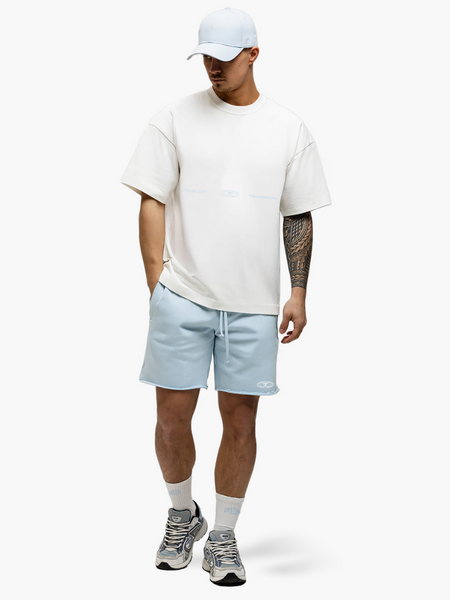 JorCustom JorCustom UncommonMinds Summer Loose Fit T-Shirt - White/Light Blue