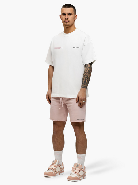 JorCustom JorCustom Angel2.0 Summer Loose Fit T-Shirt - White-AshPink