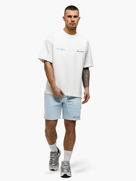 JorCustom JorCustom Angel2.0 Summer Loose Fit T-Shirt - White/Light Blue