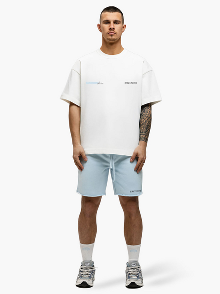 JorCustom JorCustom Angel2.0 Summer Loose Fit T-Shirt - White/Light Blue