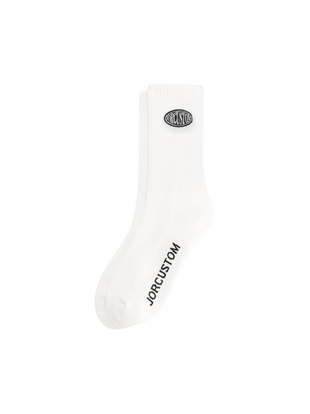 JorCustom JorCustom Stretched Mesh Socks - White/Black