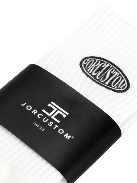 JorCustom JorCustom Stretched Mesh Socks - White/Black