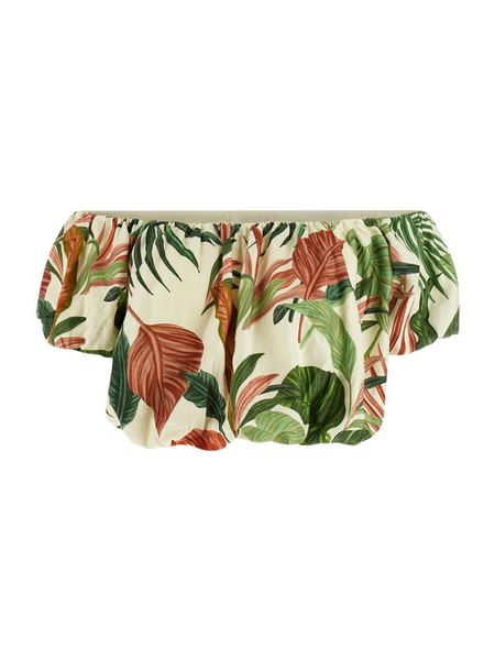 Guess Guess Ryan Off Shoulder Top - Choco Jungle Print