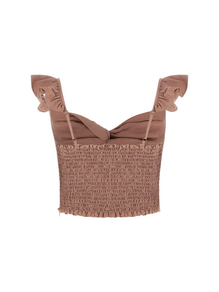 Guess Guess Rossana Cropped Top - Cognac Glass