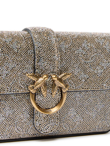 Pinko Pinko Love One Slouchy Baby Monogram - Oro/Antique Gold